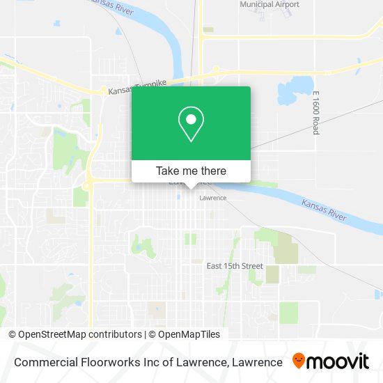 Mapa de Commercial Floorworks Inc of Lawrence