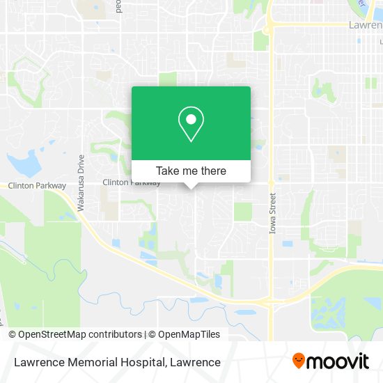 Lawrence Memorial Hospital map