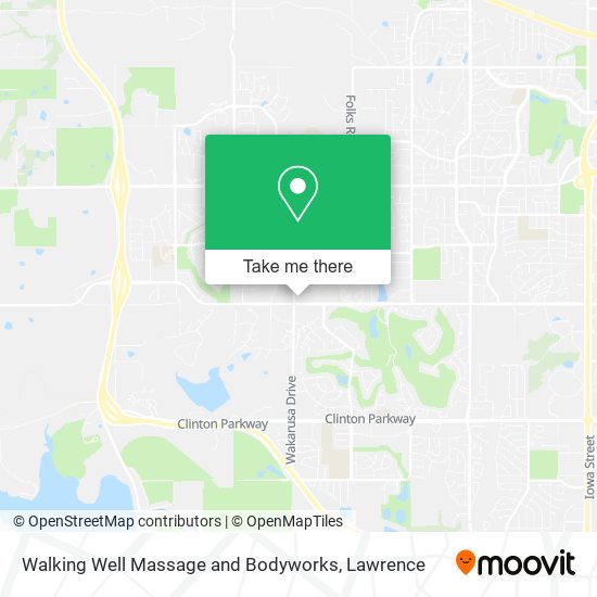 Walking Well Massage and Bodyworks map