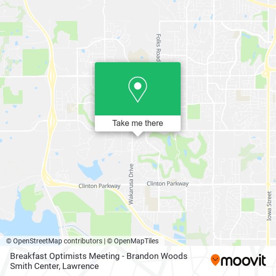 Breakfast Optimists Meeting - Brandon Woods Smith Center map