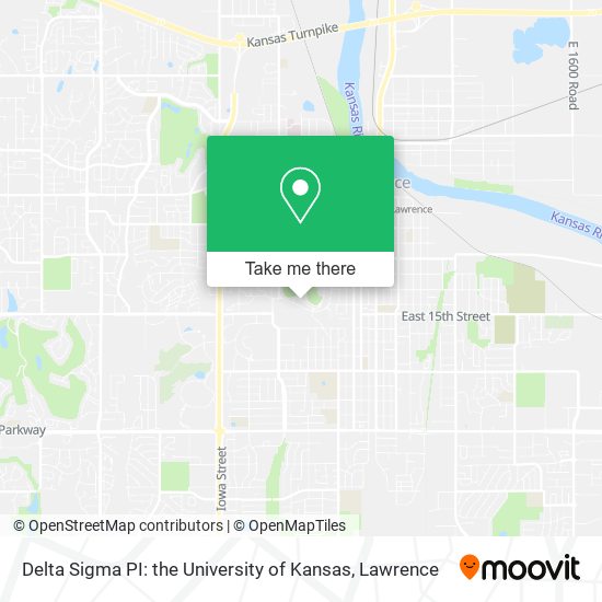 Delta Sigma PI: the University of Kansas map