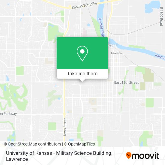 Mapa de University of Kansas - Military Science Building