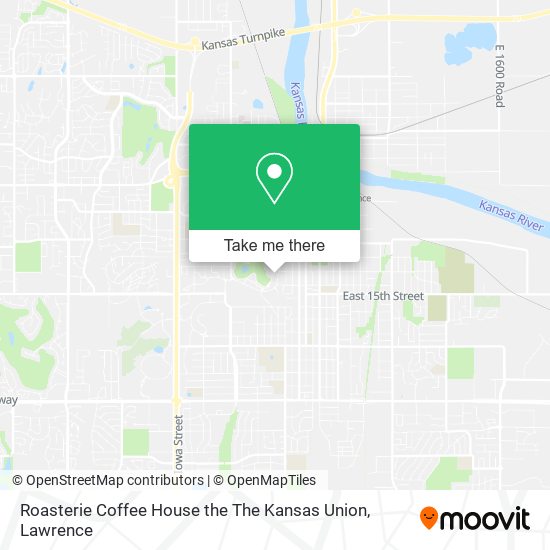 Mapa de Roasterie Coffee House the The Kansas Union