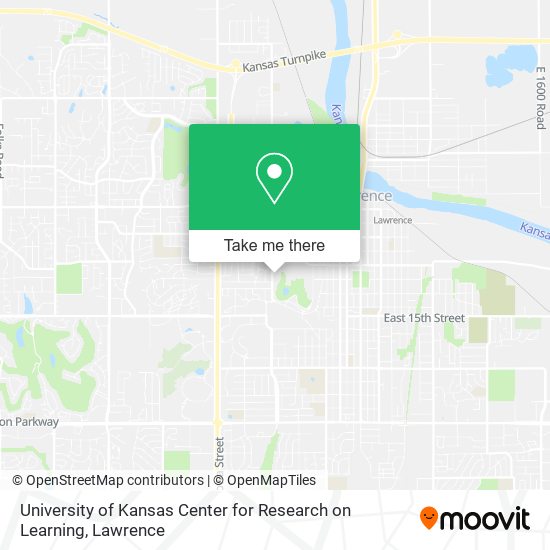Mapa de University of Kansas Center for Research on Learning