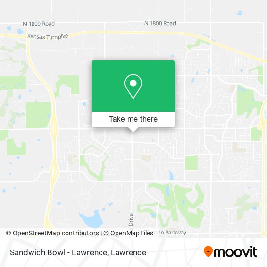 Mapa de Sandwich Bowl - Lawrence