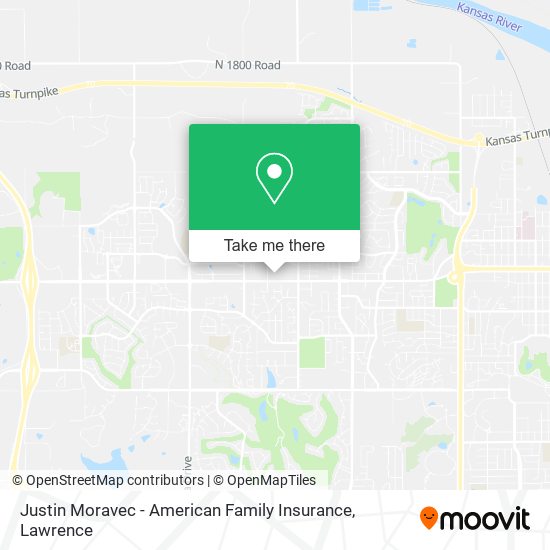 Justin Moravec - American Family Insurance map