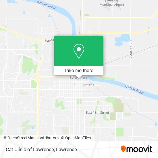 Cat Clinic of Lawrence map