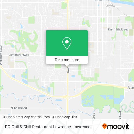 DQ Grill & Chill Restaurant Lawrence map