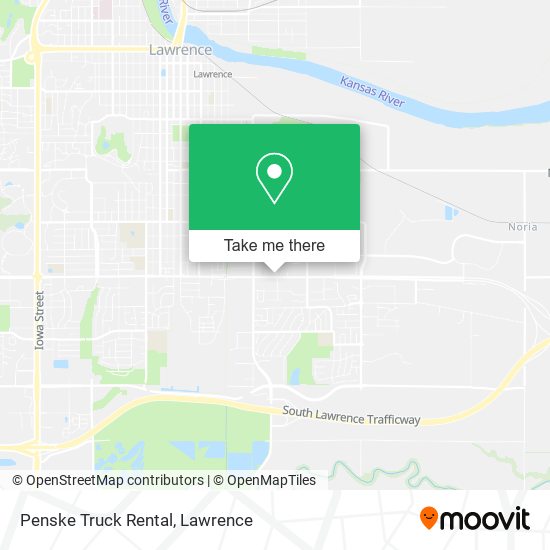 Penske Truck Rental map