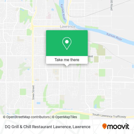 DQ Grill & Chill Restaurant Lawrence map