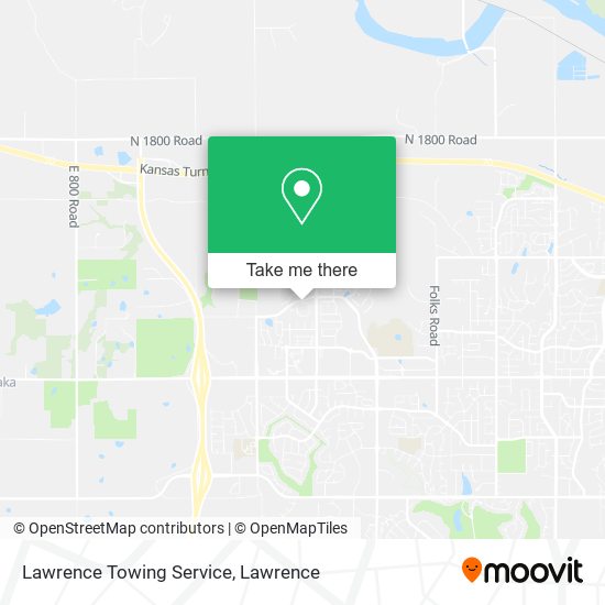Lawrence Towing Service map