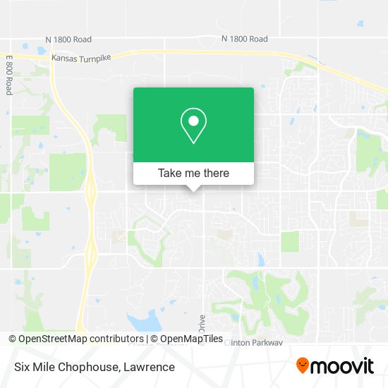 Six Mile Chophouse map