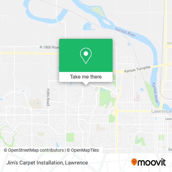 Jim's Carpet Installation map