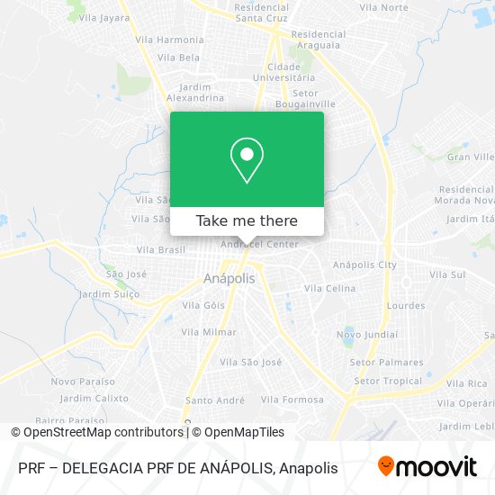 PRF – DELEGACIA PRF DE ANÁPOLIS map
