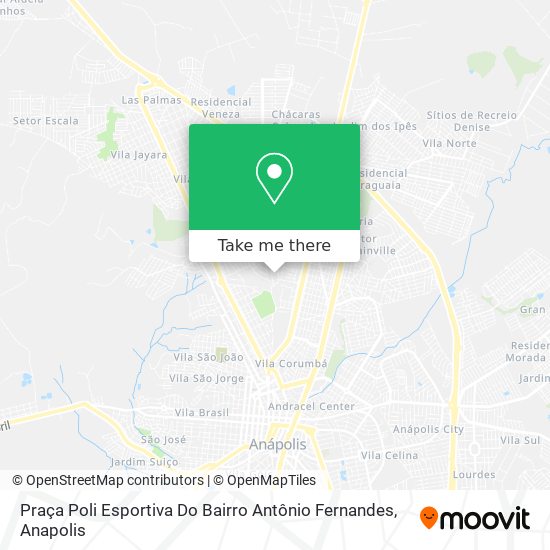 Mapa Praça Poli Esportiva Do Bairro Antônio Fernandes