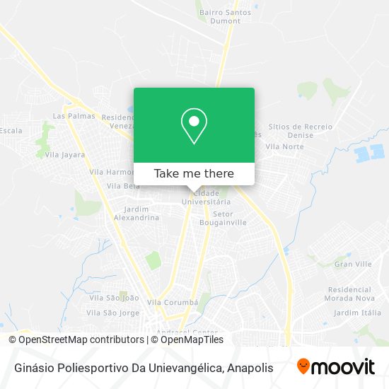 Ginásio Poliesportivo Da Unievangélica map