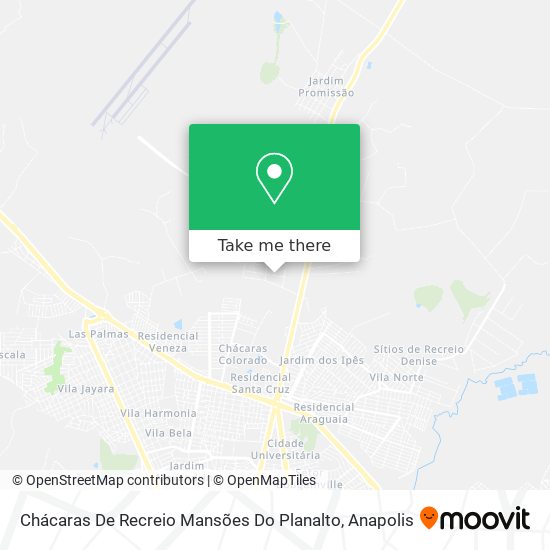 Chácaras De Recreio Mansões Do Planalto map