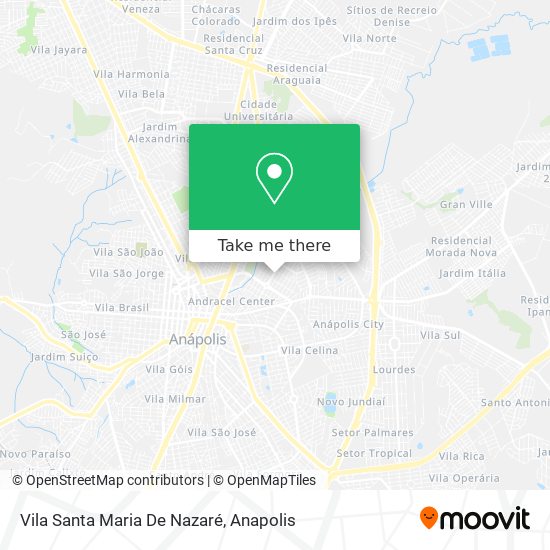 Mapa Vila Santa Maria De Nazaré