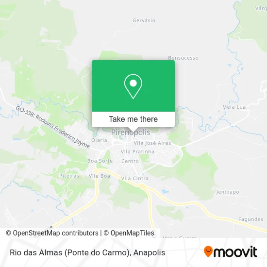 Rio das Almas (Ponte do Carmo) map