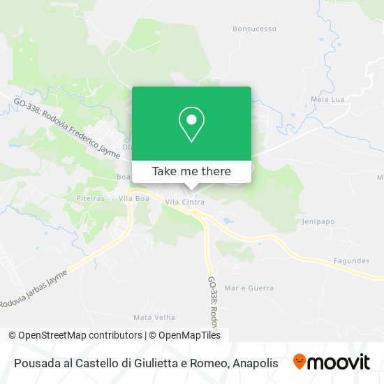 Pousada al Castello di Giulietta e Romeo map