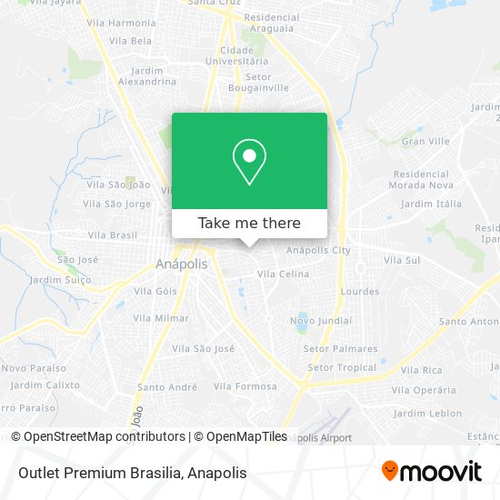 Outlet Premium Brasilia map