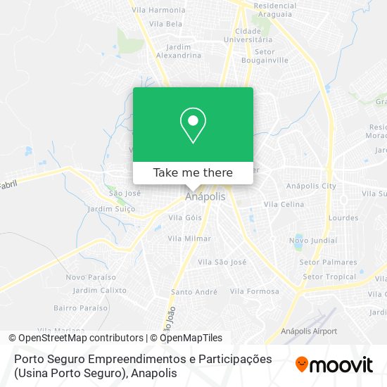 Porto Seguro Empreendimentos e Participações (Usina Porto Seguro) map