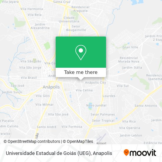 Mapa Universidade Estadual de Goiás (UEG)