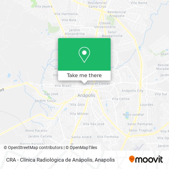 CRA - Clínica Radiológica de Anápolis map