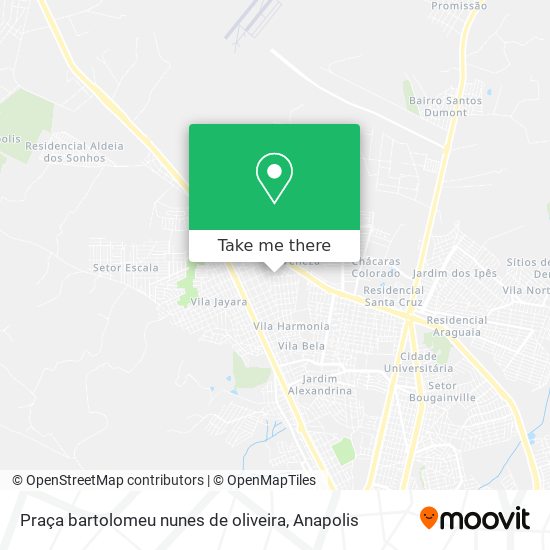 Mapa Praça bartolomeu nunes de oliveira