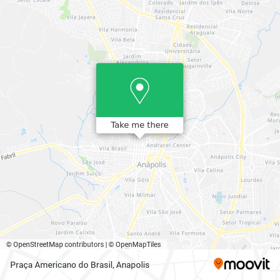 Mapa Praça Americano do Brasil