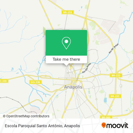 Mapa Escola Paroquial Santo Antônio