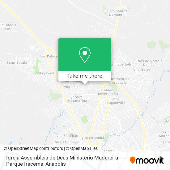 Mapa Igreja Assembleia de Deus Ministério Madureira - Parque Iracema