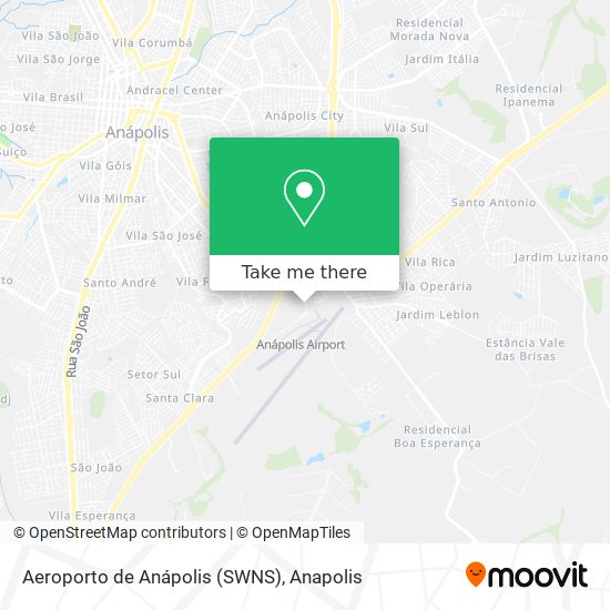 Aeroporto de Anápolis (SWNS) map