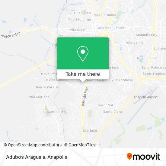 Adubos Araguaia map