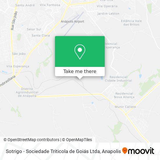 Sotrigo - Sociedade Triticola de Goiás Ltda map