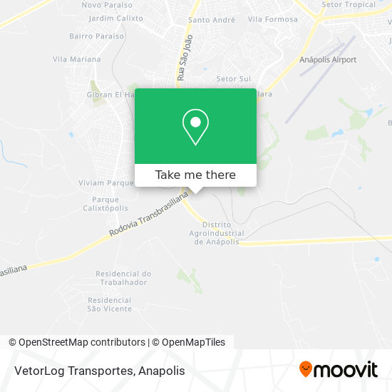VetorLog Transportes map