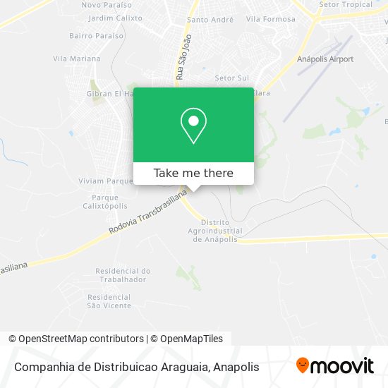 Mapa Companhia de Distribuicao Araguaia