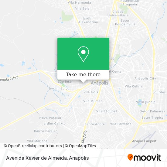 Avenida Xavier de Almeida map