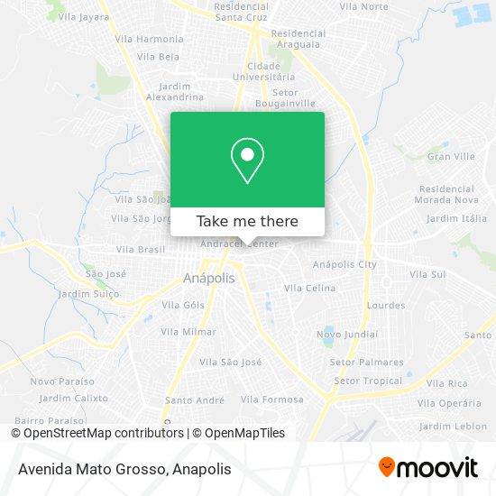 Mapa Avenida Mato Grosso