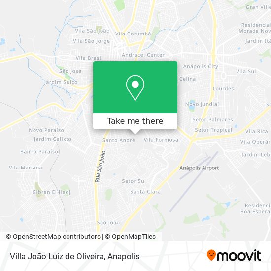 Mapa Villa Joāo Luiz de Oliveira