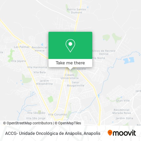 ACCG- Unidade Oncológica de Anápolis map