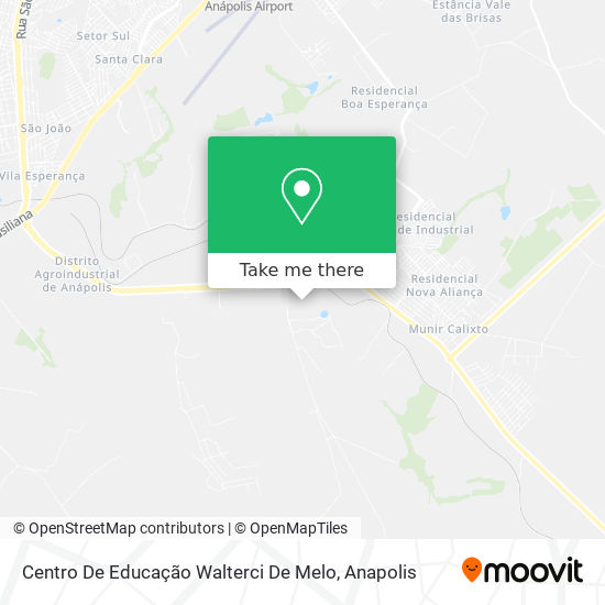 Mapa Centro De Educação Walterci De Melo