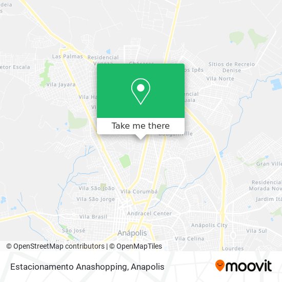 Estacionamento Anashopping map