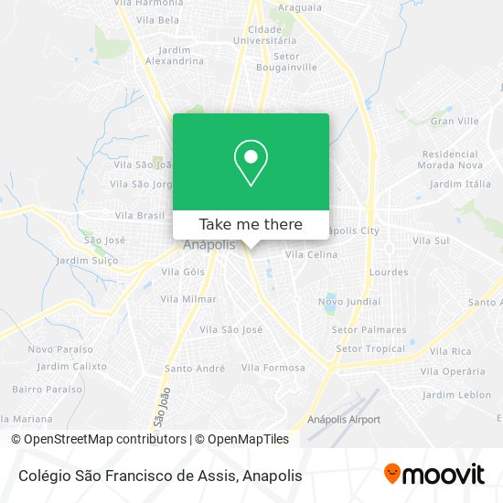 Mapa Colégio São Francisco de Assis
