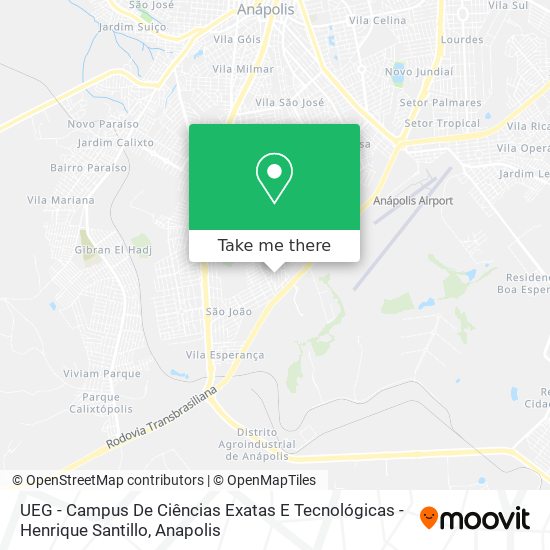 UEG - Campus De Ciências Exatas E Tecnológicas - Henrique Santillo map