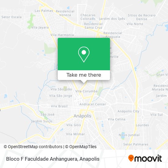 Bloco F Faculdade Anhanguera map