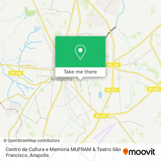 Mapa Centro de Cultura e Memória MUFRAM & Teatro São Francisco