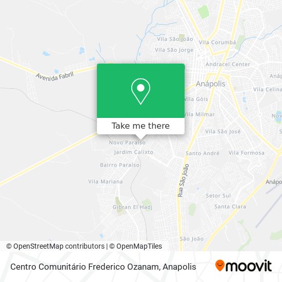 Mapa Centro Comunitário Frederico Ozanam