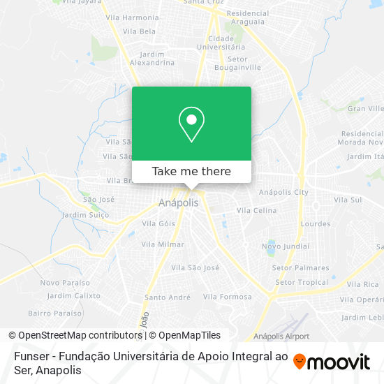 Funser - Fundação Universitária de Apoio Integral ao Ser map