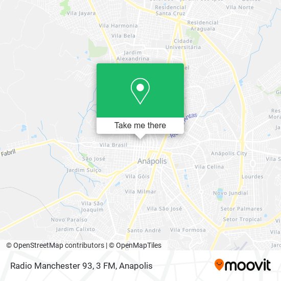 Radio Manchester 93, 3 FM map